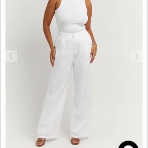 DISSH NORAH WHITE LINEN PANT